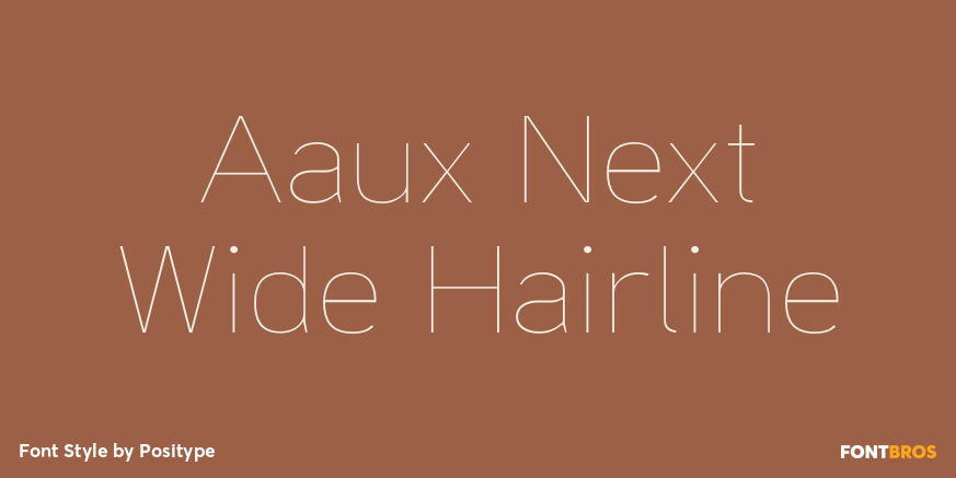 Aaux Next Wide Hairline Font Poster #1