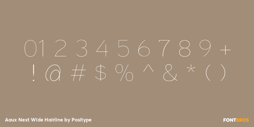 Aaux Next Wide Hairline Font Poster #1