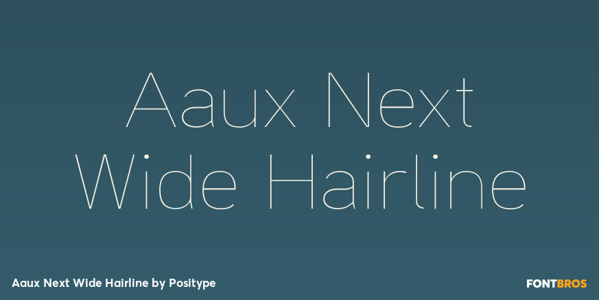 Aaux Next Wide Hairline Font Poster #1