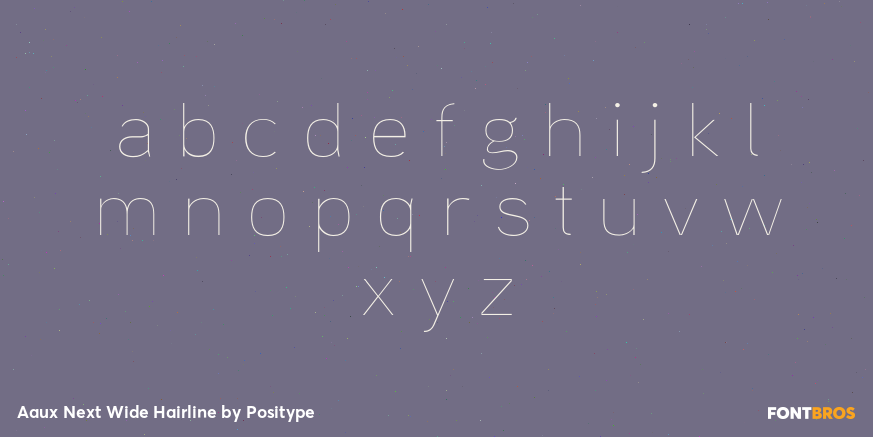 Aaux Next Wide Hairline Font Poster #3