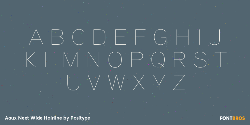 Aaux Next Wide Hairline Font Poster #1