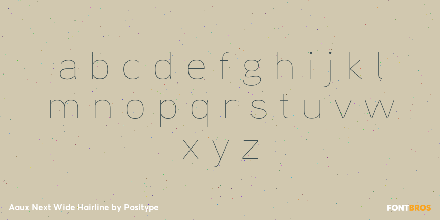 Aaux Next Wide Hairline Font Poster #1