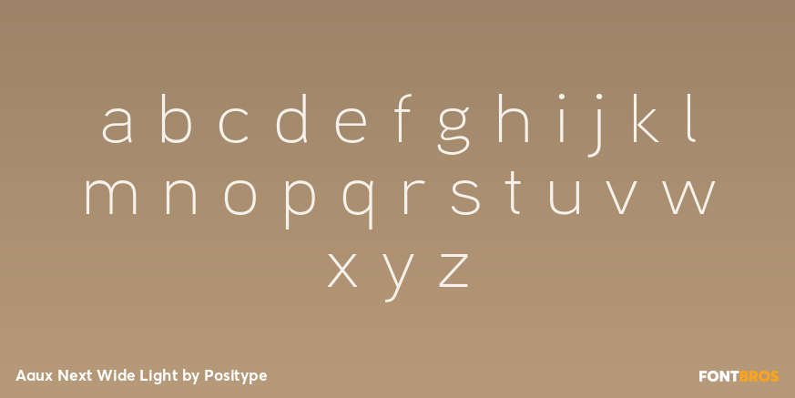 Aaux Next Wide Light Font Poster #3