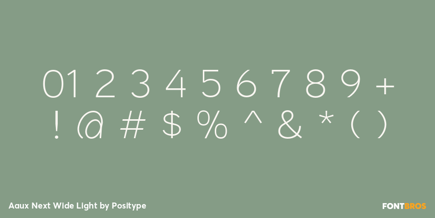 Aaux Next Wide Light Font Poster #4