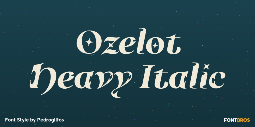 Ozelot Heavy Italic Poster