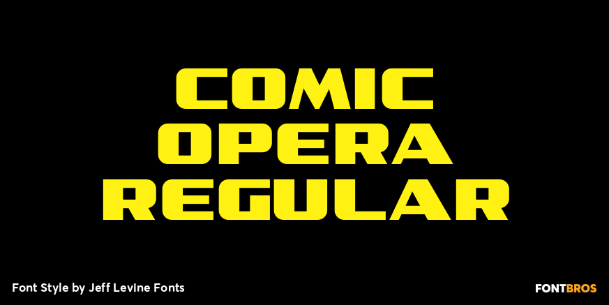 Comic Opera Regular Font Poster #1