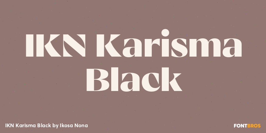 IKN Karisma Black Font Poster