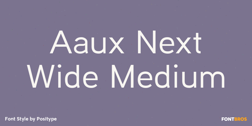 Aaux Next Wide Medium Font Poster #1