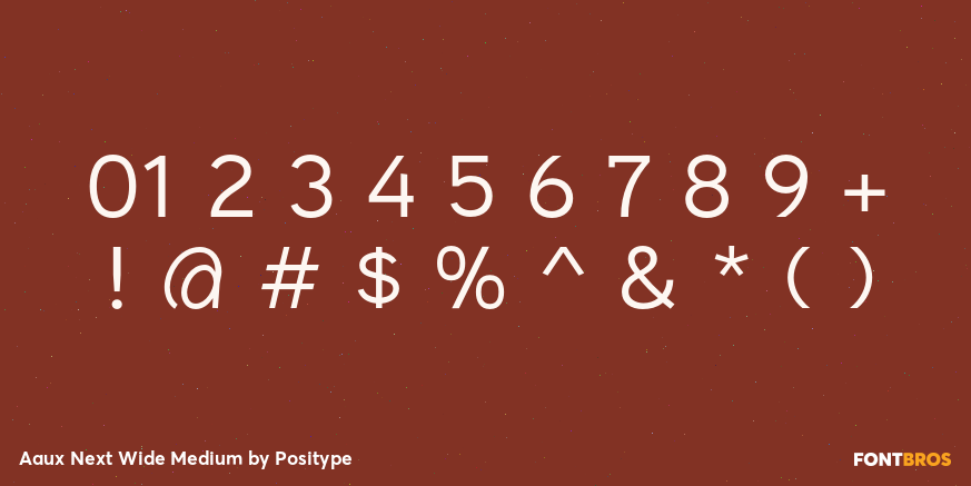 Aaux Next Wide Medium Font Poster #1