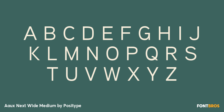 Aaux Next Wide Medium Font Poster #1