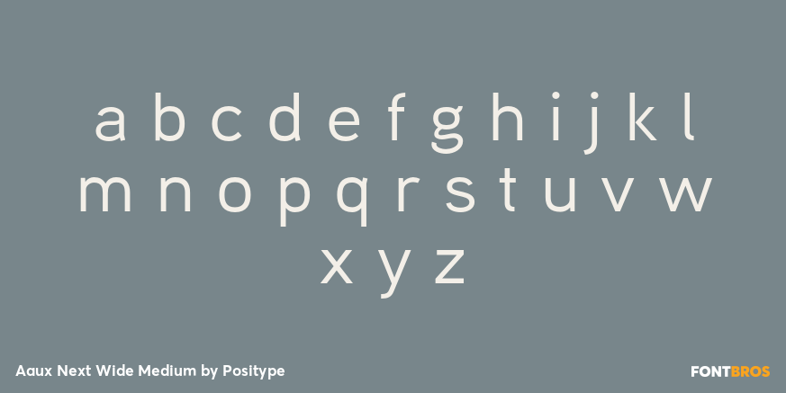 Aaux Next Wide Medium Font Poster #1