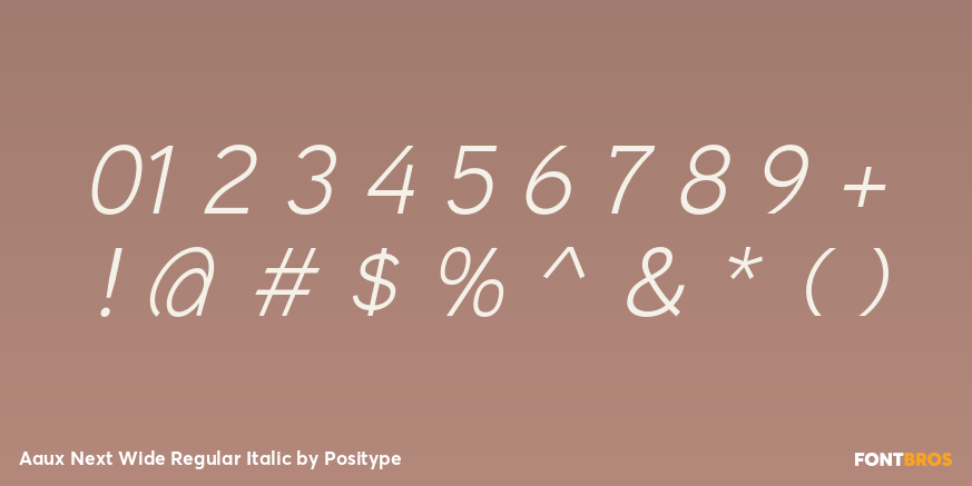 Aaux Next Wide Regular Italic Font Poster #1