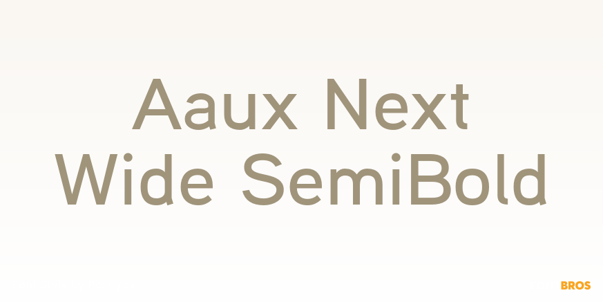 Aaux Next Wide SemiBold Font Poster #1