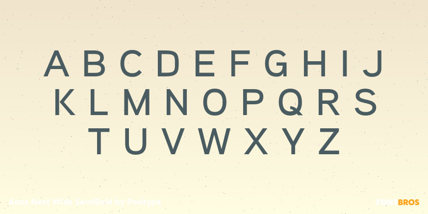 Aaux Next Wide SemiBold Font Poster #1