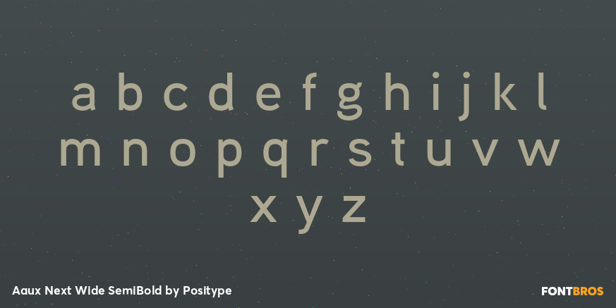 Aaux Next Wide SemiBold Font Poster #1