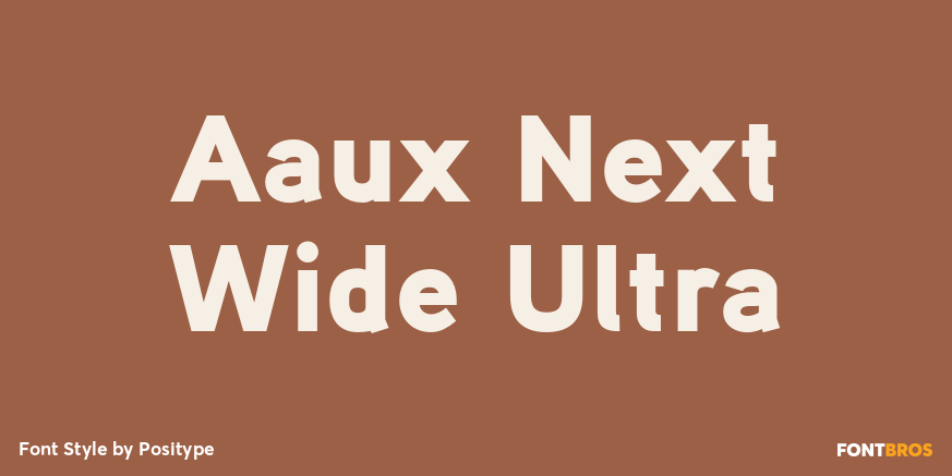 Aaux Next Wide Ultra Font Poster #1