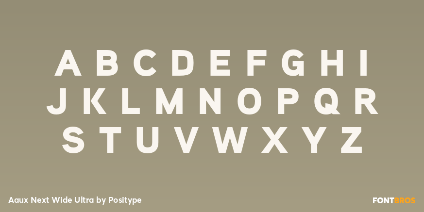 Aaux Next Wide Ultra Font Poster #2