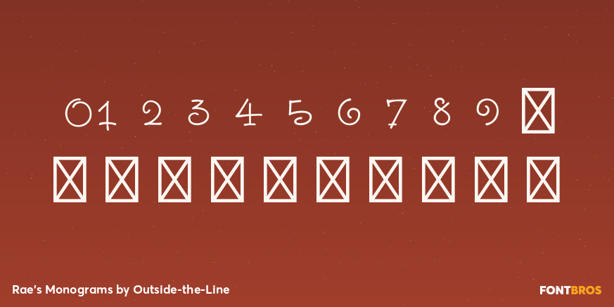 Rae's Monograms Font Poster #4