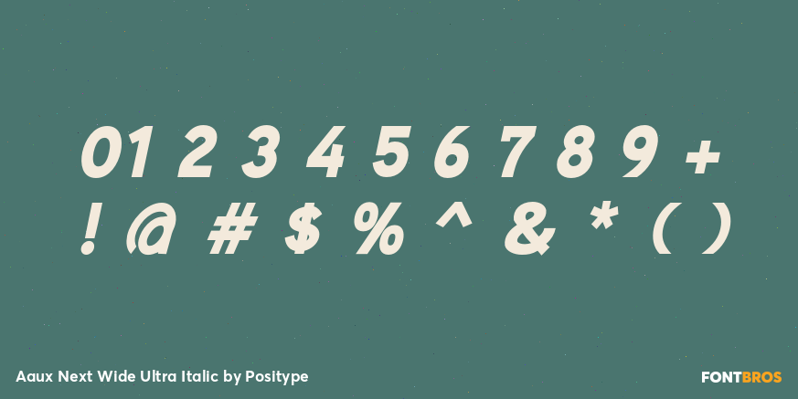 Aaux Next Wide Ultra Italic Font Poster #4