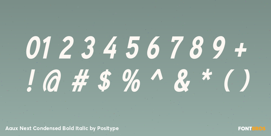 Aaux Next Condensed Bold Italic Font Poster #4