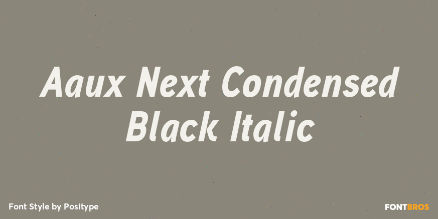 Aaux Next Condensed Black Italic Font Poster #1