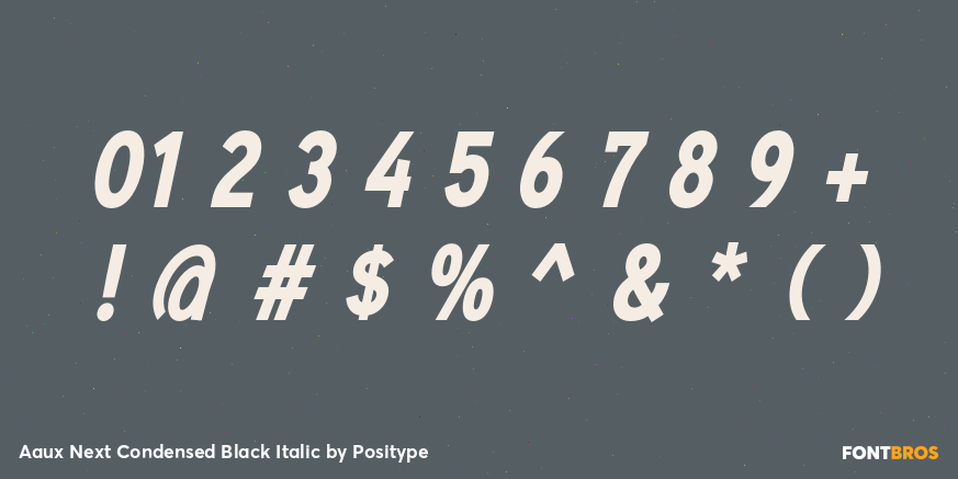 Aaux Next Condensed Black Italic Font Poster #1