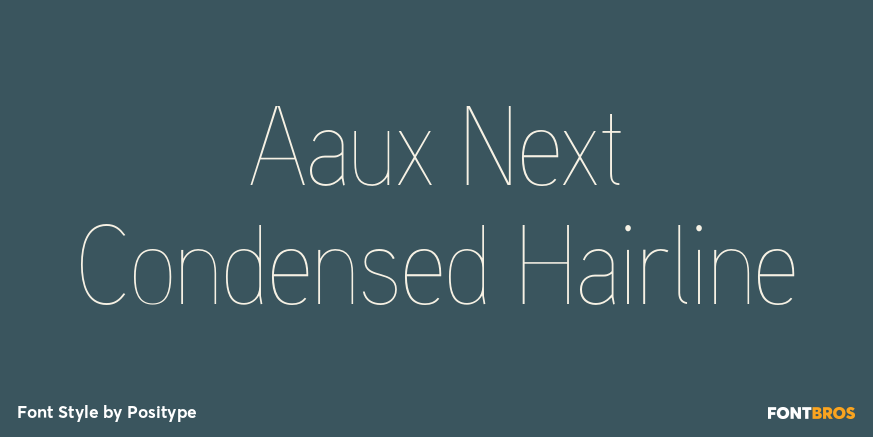 Aaux Next Condensed Hairline Font Poster #1