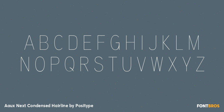 Aaux Next Condensed Hairline Font Poster #2
