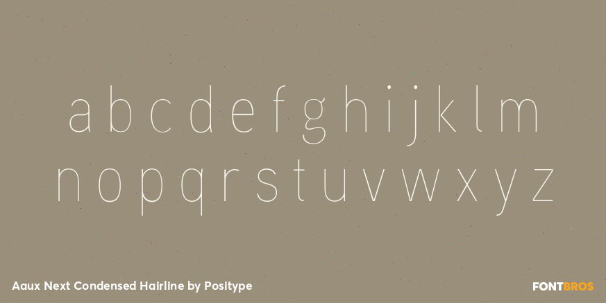 Aaux Next Condensed Hairline Font Poster #3