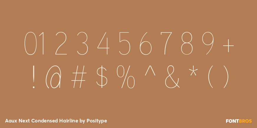 Aaux Next Condensed Hairline Font Poster #4