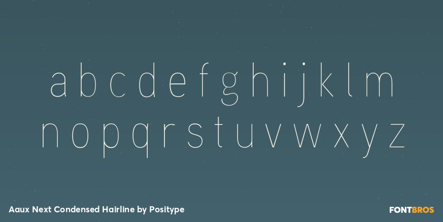 Aaux Next Condensed Hairline Font Poster #1