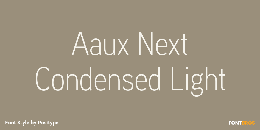 Aaux Next Condensed Light Font Poster #1