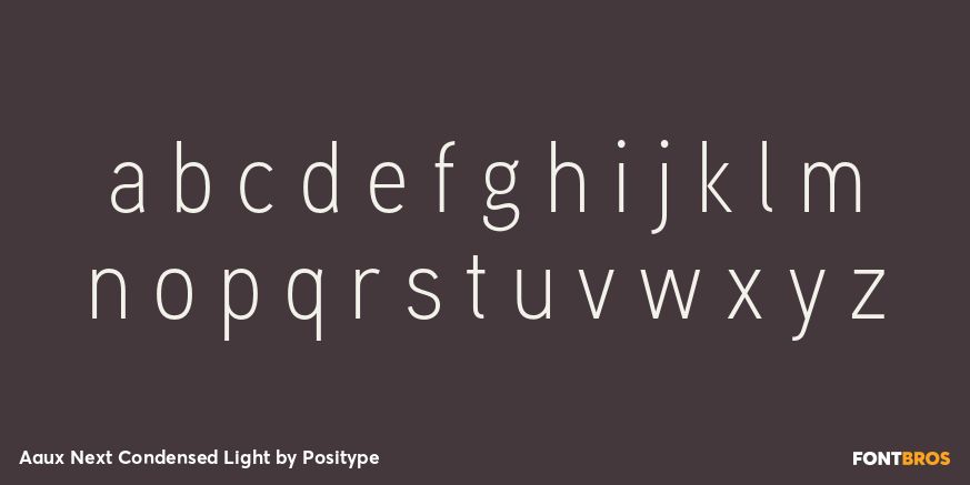 Aaux Next Condensed Light Font Poster #3