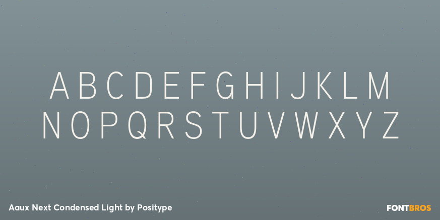 Aaux Next Condensed Light Font Poster #1