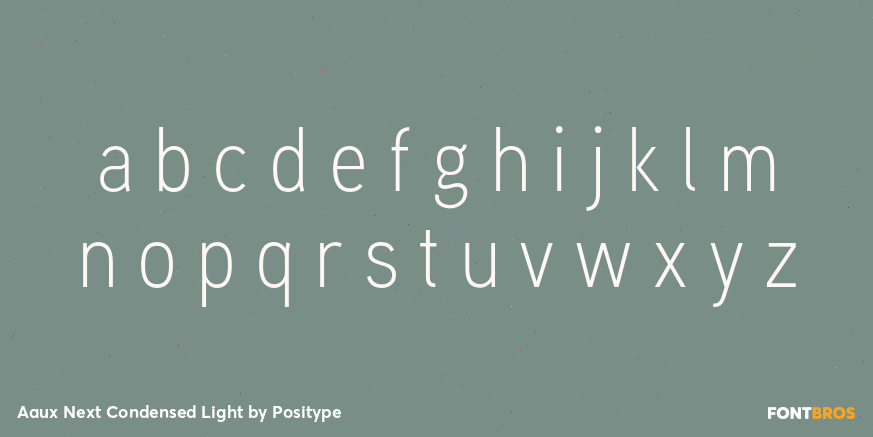 Aaux Next Condensed Light Font Poster #1
