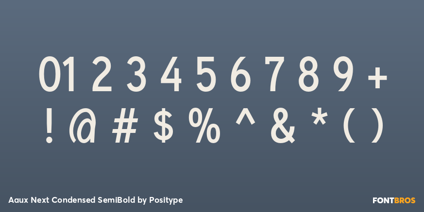 Aaux Next Condensed SemiBold Font Poster #1