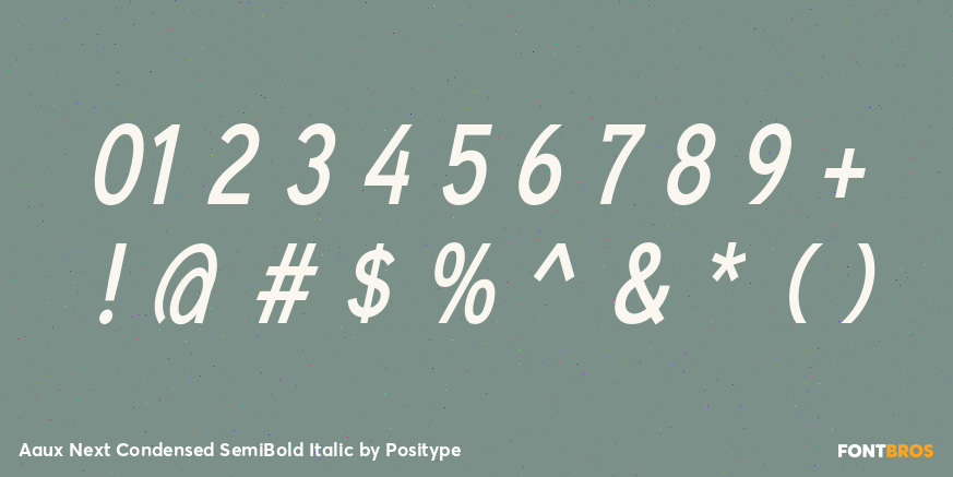 Aaux Next Condensed SemiBold Italic Font Poster #1