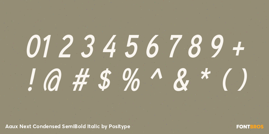 Aaux Next Condensed SemiBold Italic Font Poster #4