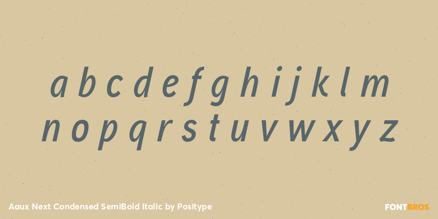 Aaux Next Condensed SemiBold Italic Font Poster #1