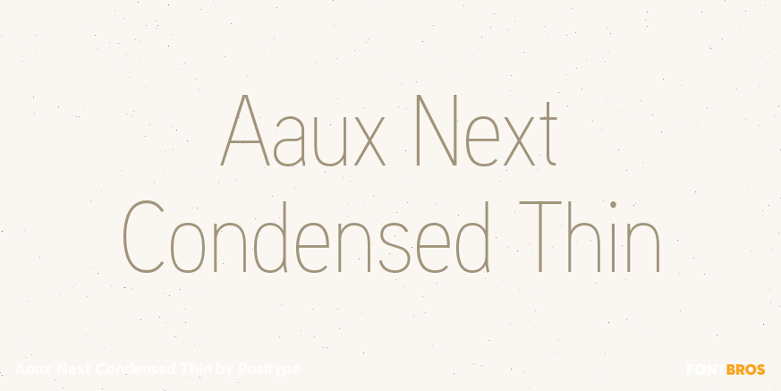 Aaux Next Condensed Thin Font Poster #1