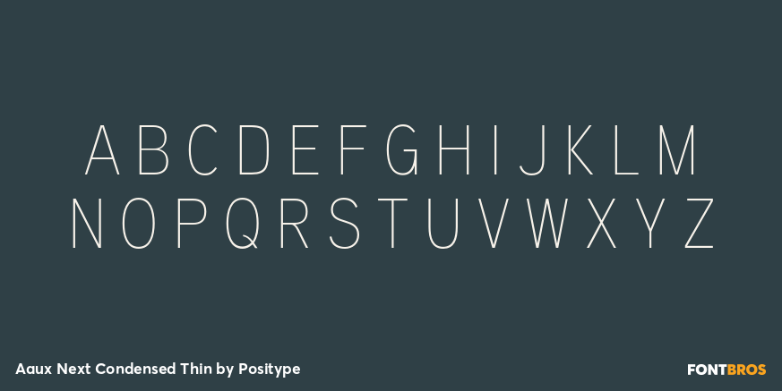 Aaux Next Condensed Thin Font Poster #2