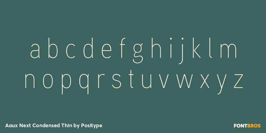 Aaux Next Condensed Thin Font Poster #3