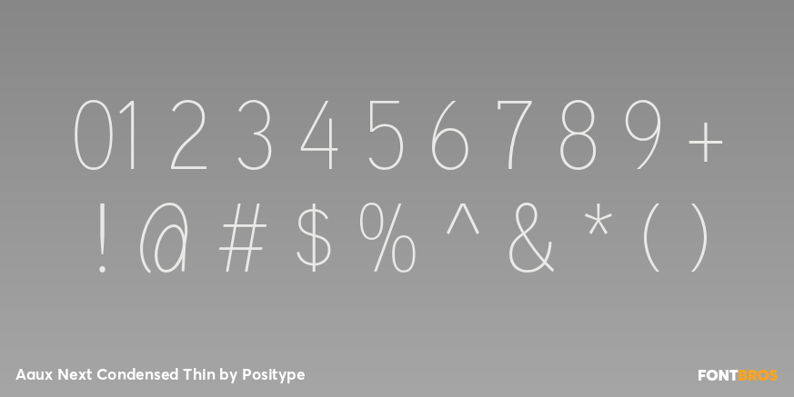 Aaux Next Condensed Thin Font Poster #4