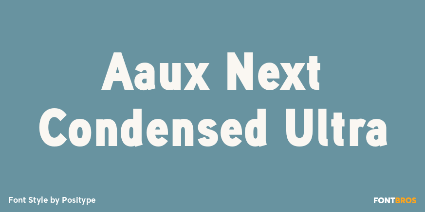 Aaux Next Condensed Ultra Font Poster #1