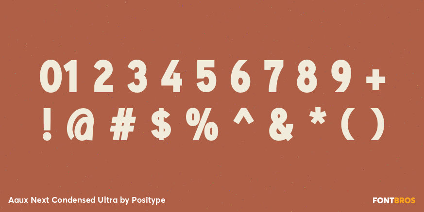 Aaux Next Condensed Ultra Font Poster #1