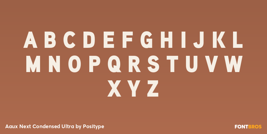 Aaux Next Condensed Ultra Font Poster #2
