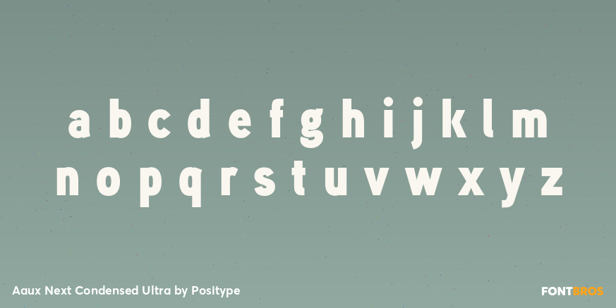 Aaux Next Condensed Ultra Font Poster #3