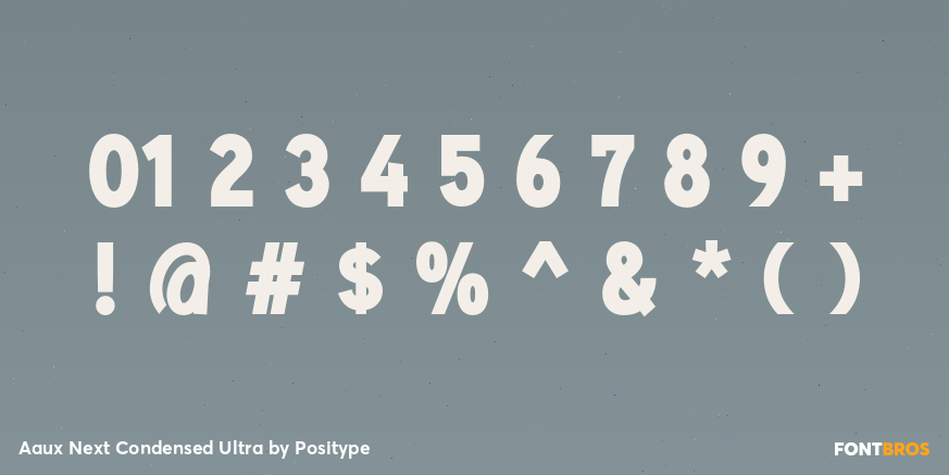Aaux Next Condensed Ultra Font Poster #4