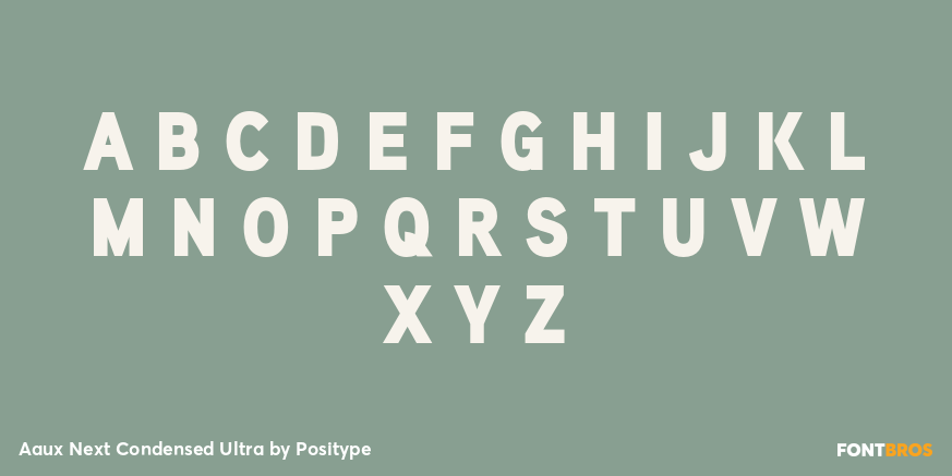 Aaux Next Condensed Ultra Font Poster #1