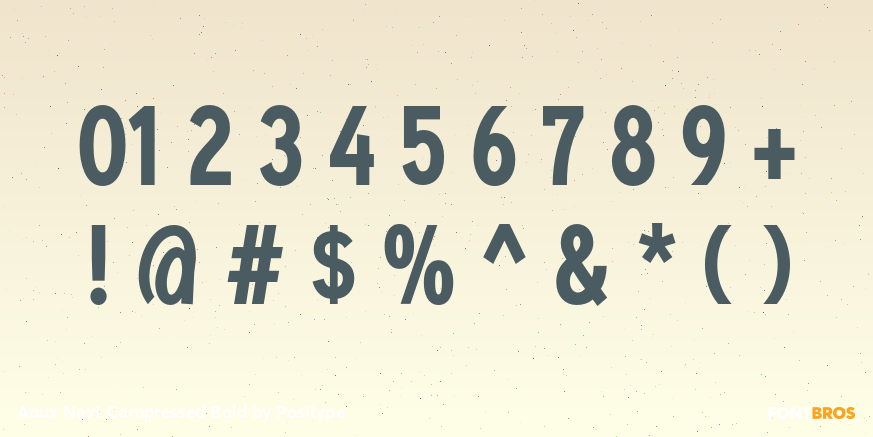 Aaux Next Compressed Bold Font Poster #1